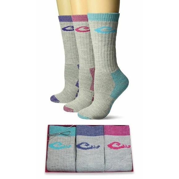 Lady Drake Womens Merino Wool Blend Sock Set Of 3 Gift Box Hiking New In Box USA - Picture 1 of 4